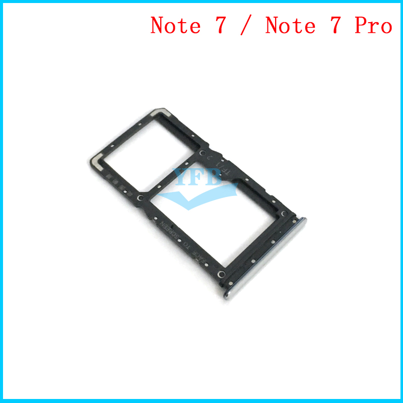 Sim Card Reader Holder For Xiaomi Redmi Note 7 / Note 7 Pro Sim Card Tray Holder Slot Adapter Part