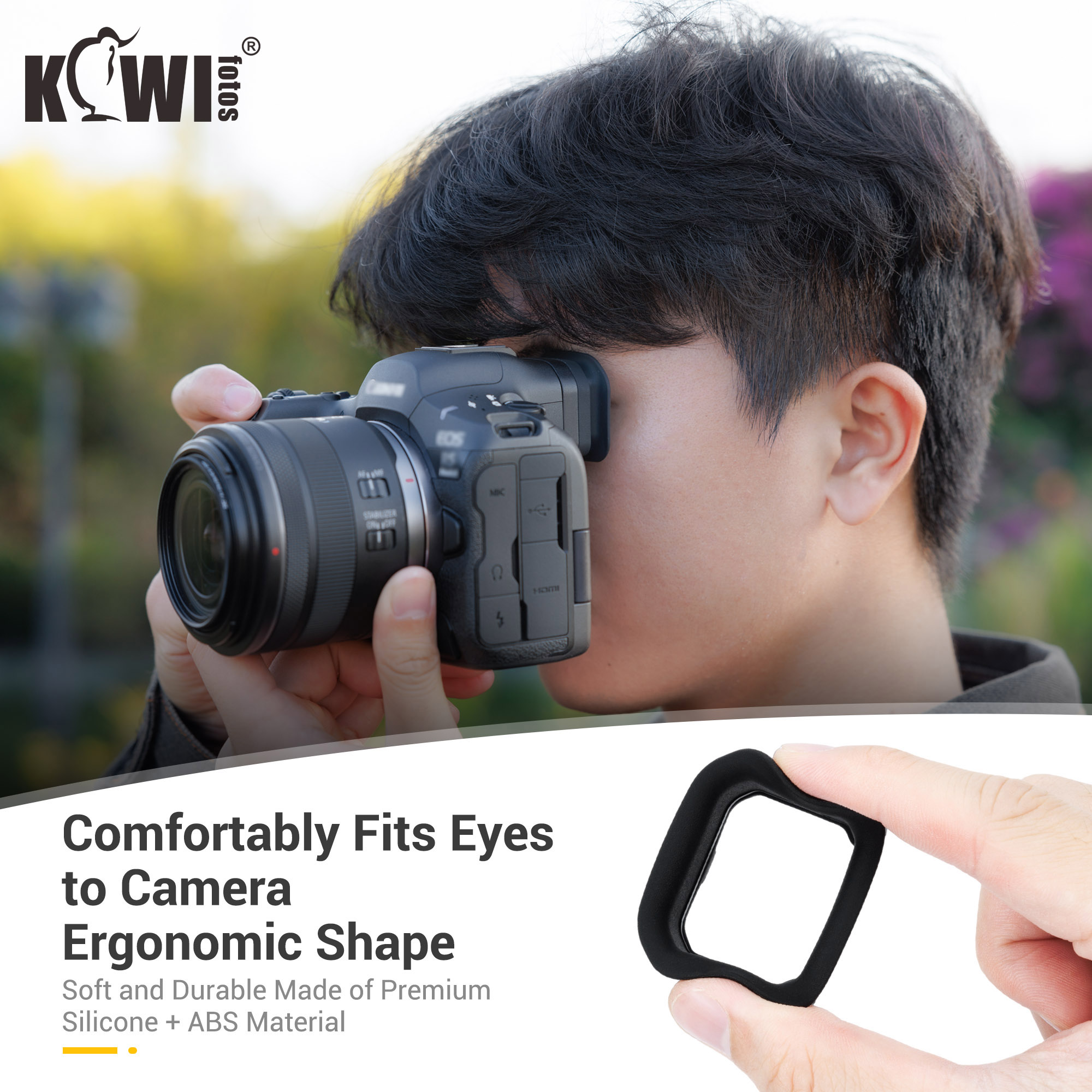 EOS R5 Mark II Oogschelp Oculair Zacht Silicium Uitgebreide Camera Oogschelp Voor Canon EOS R5 Mark II Mirrorless Camera's