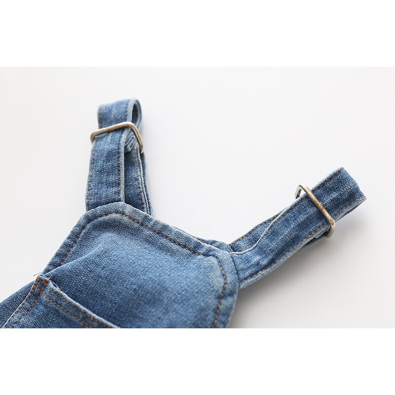 Denim Jumpsuit for Dogs Blue Jeans Dog Overalls All Match Suit for Chihuahua Pitbull Romper Summer Dog Costume ropa perro