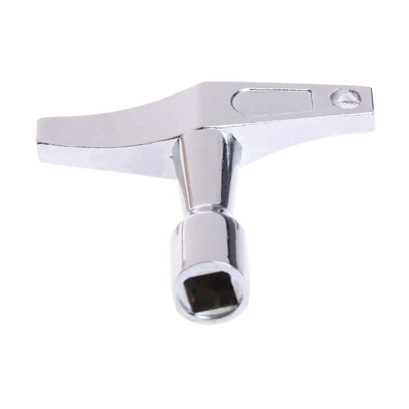 2pcs Portable Alloy Drum Key Regulator Standard Square Mouth Drum Wrench with Keyhole Percussion Instruments Parts
