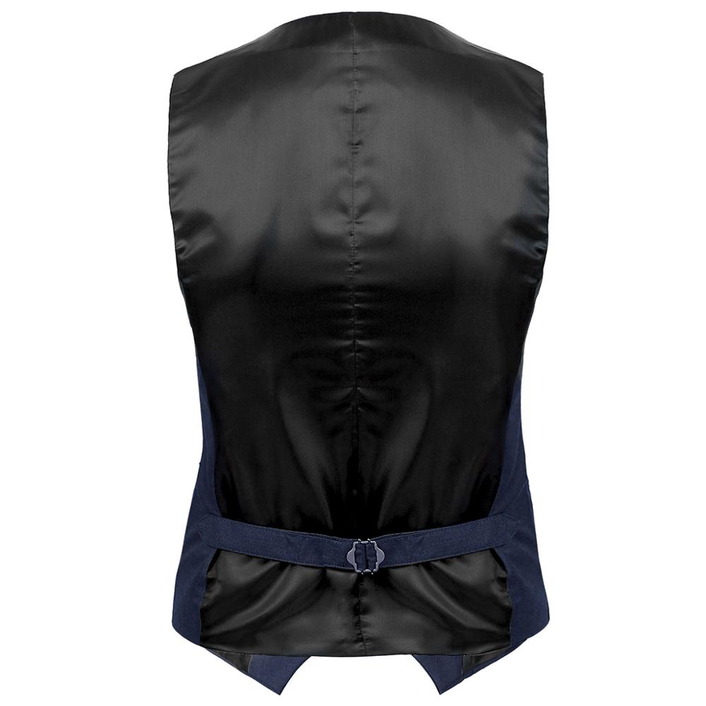 Mens Suit Vest Casual Businees Waistcoat V Neck Sleeveless Slim Fit Vest Jacket For Wedding Workdays Graduation Prom