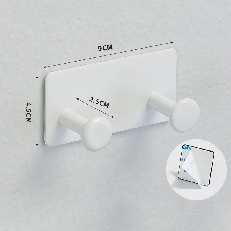 Ganchos adhesivos de acero inoxidable 304 para abrigos, perchero montado en la pared, ganchos de puerta para colgar sombreros, toallas, ropa, gancho redondo: Gris oscuro