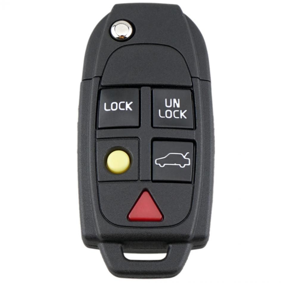 3 Knoppen Flip Remote Key Shell Case Fob Vervanging Fit Voor Volvo S60 S80 V70 XC70 XC90