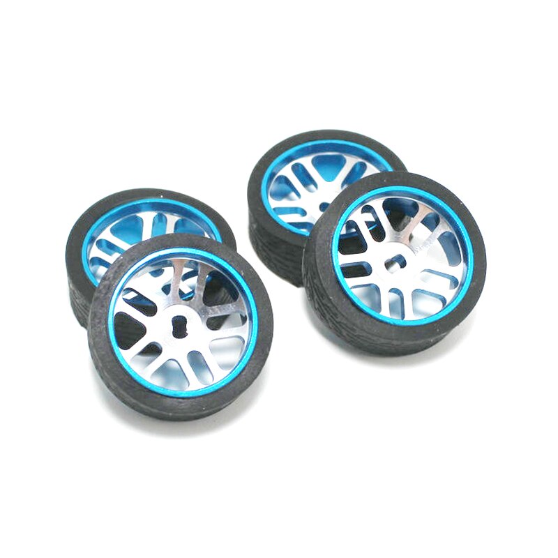 4Pcs RC Car Tires & Wheels for WLtoys K969 K989 Dgawd Mini-Z RC 1/28s: Blue