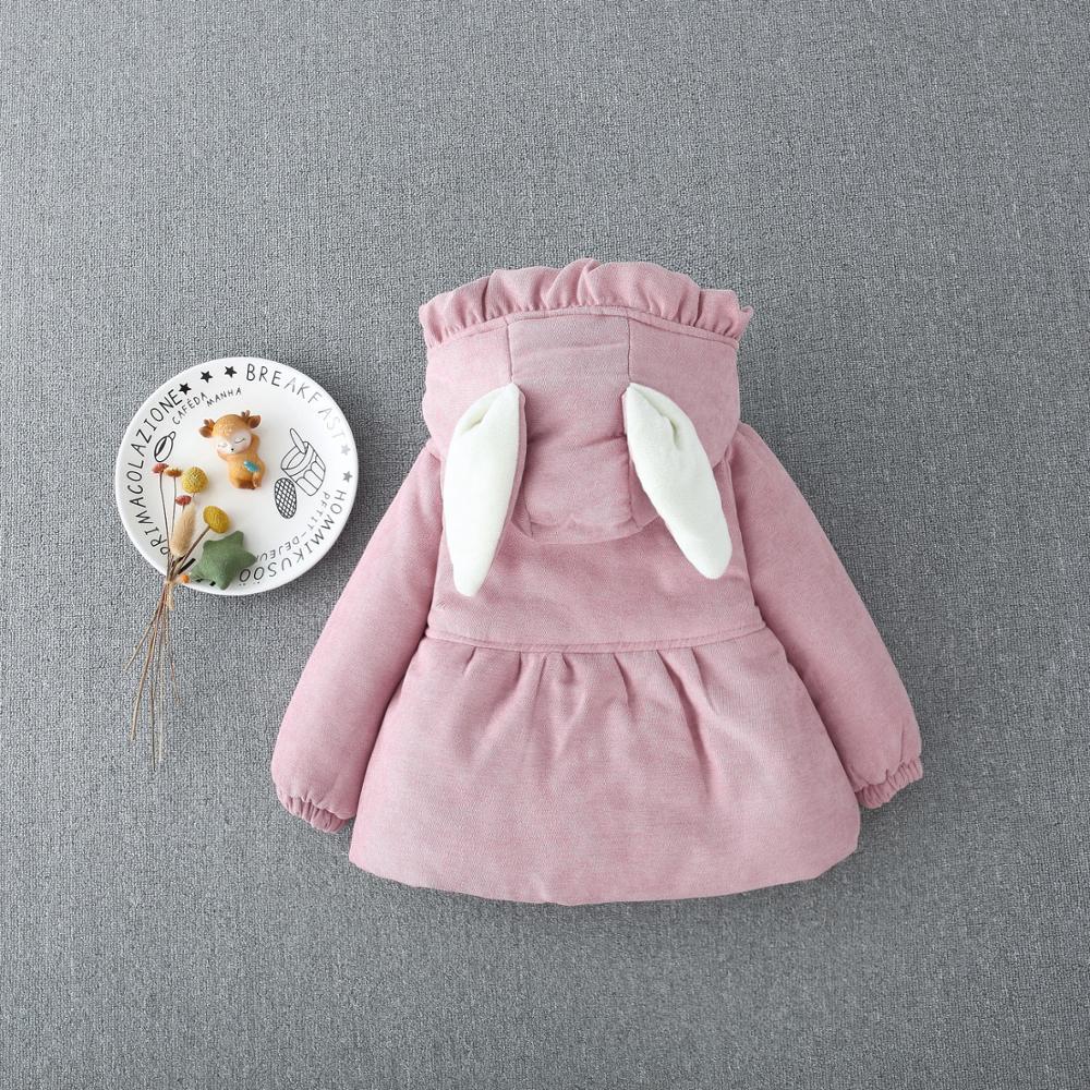 Baby Mäntel für Mädchen Winter Warme Jacken Nette Mädchen Baumwolle Gefütterte Mantel Dicke freundlicher Oberbekleidung Neugeborene Kleidung Kleinkind Mäntel