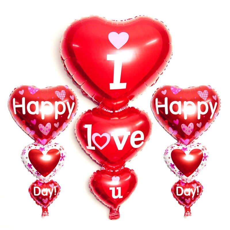 Grote I Love You/Gelukkige Dag Letters Ballonnen Hart Engagement Anniversary Bruiloften Valentine Party Decor Levert AUG889