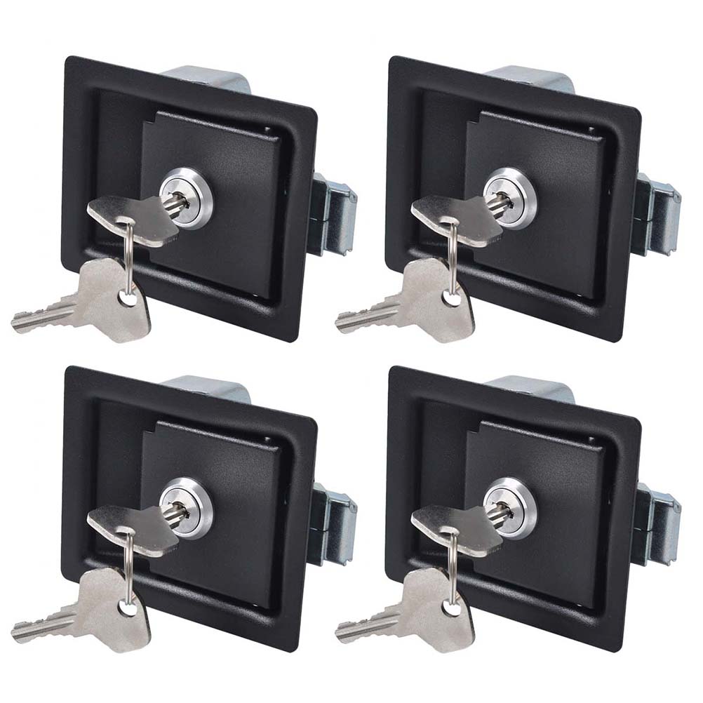 1/2/4pcs Trailer Tool Box Locks Anti-Theft Paddle Handle Locks Caravan Trailer Accessories Cabinets Vehicles Toolbox Truck: 4pcs