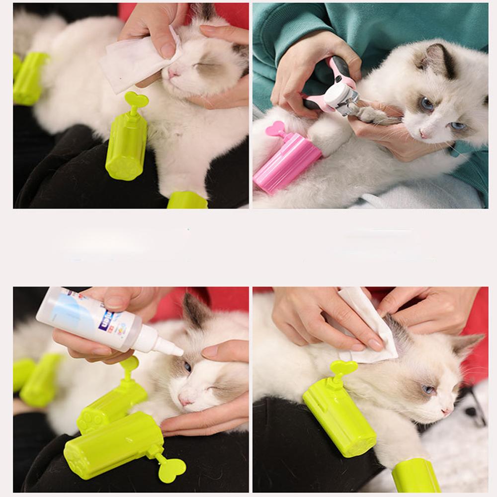 Katze Einstellbar Schuhe Pfote Schutz Kätzchen Anti-kratzen Stiefel Für Schlecht Dusche Waschen Pflege Handschuh Schneiden NäGel Schneiden NäGel abdeckung