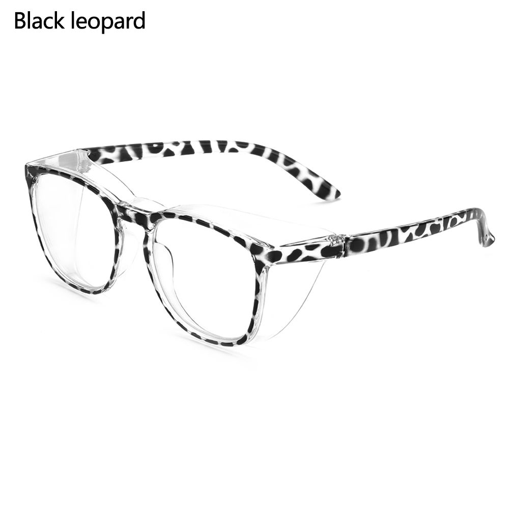 Safety Glasses Anti-fog Pollen GogglesBlue Light Blocking Glasses UV400 Protection Glasses Anti-saliva Dust-proof for Men Women: Black leopard3