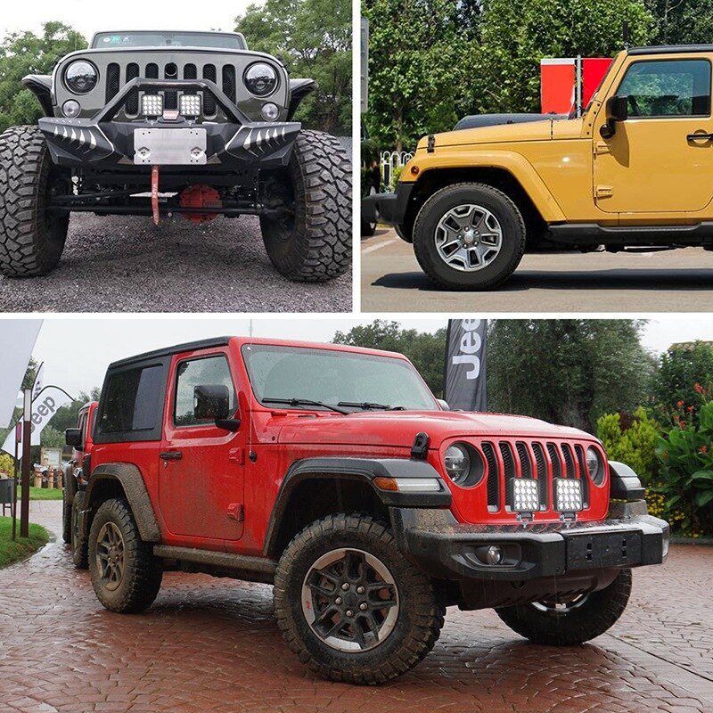 Led Light Bar ,2Pcs 4 Inch 160W Square Work Light Offroad Light Led Fog Light Truck Light Driving Light Boat Lighting For Jeeps