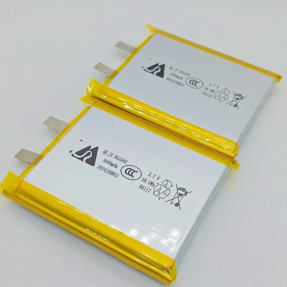 3,7 V 5000 mAh 955565 Lipo-Akku, wiederaufladbare Lithium-Polymer-Akkus für mobile Powerbank, GPS-Locator, Kamera, Tablet, PC, DVD