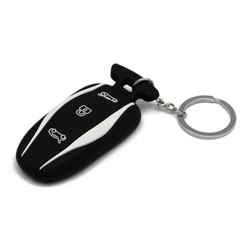 Black silicone key Bag remote key set for Tesla model S 60 75 85 100D