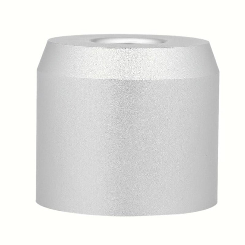 RONDA DE BIGOTE de afeitar brocha para Base de maquillaje de afeitar cepillo soporte de aleación de aluminio estable de afeitar cepillo titular de la maquinilla de afeitar de seguridad de soporte de la Base: silver