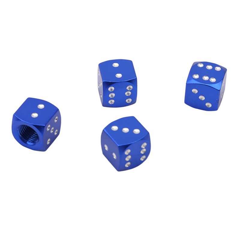 4 Stuks Auto Band Kleurrijke Aluminium Amerikaanse Scorpion Ventieldopje Ventiel Stofkap Autoband Accessoires: Blauw