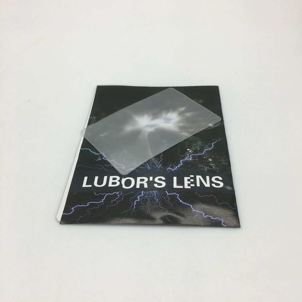 1pcs LUBORS LENS Gimmick Kaart Goocheltrucs Close Up Magic Gimmick Te Doen Magic voor Beginner Goochelaar Truc magic Tool