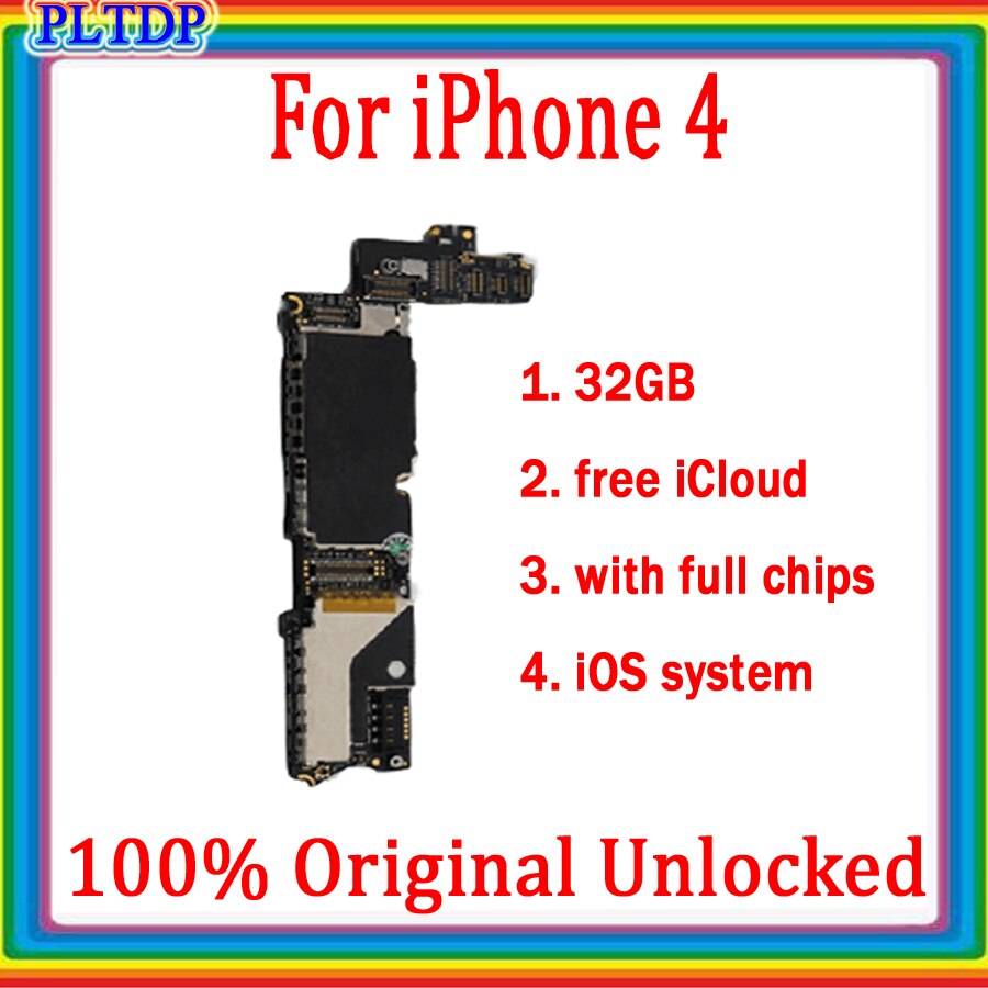 Gratis Icloud Voor Iphone 4 4S 5 5c 5S 5se Moederbord, 100% Originele Ontgrendeld Voor Iphone 5S 5SE Geen Touch Id Logic Board Getest: For 4-32GB