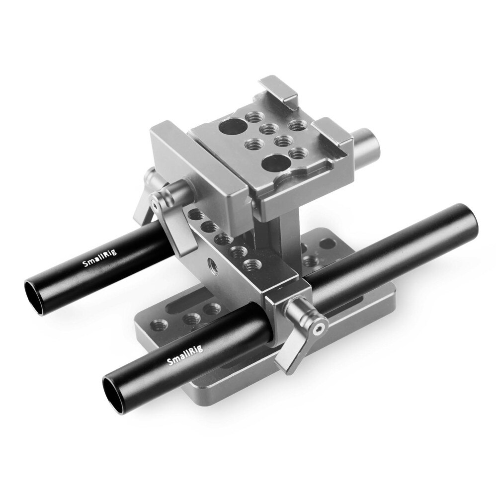 SmallRig 2pcs 15mm Aluminum Alloy Rod(M12-15cm) 6 inch Rail Rod For 15mm Shoulder Support System Rail Rod - 1050