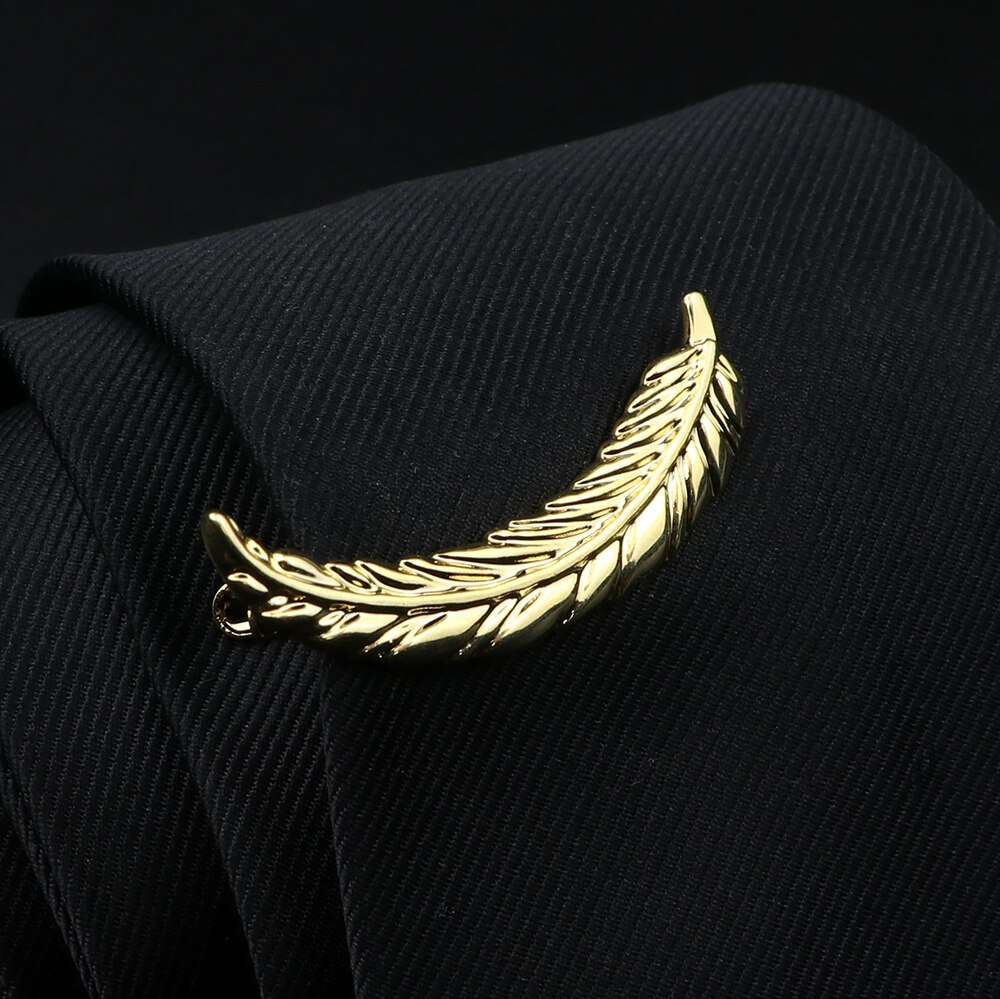 Pince à cravate en métal pour hommes, couleur or argent, stylo en forme de barbe, épingle à cravate, bijoux de mariage: C2-12