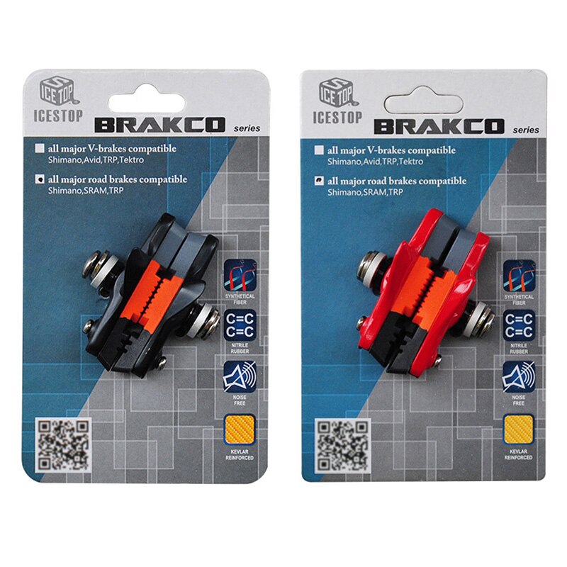 Brakco bremsekloss til brompton foldesykkel lett c-klemme, støyfri, blokkeringsfri bremsesko