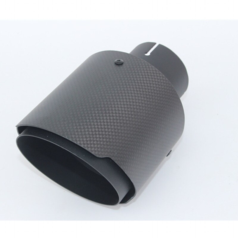 Embout de silencieux d&#39;échappement en carbone, entrée 48 51 54 57 60 63 66 70 MM vers sortie 114MM, 1 pièce