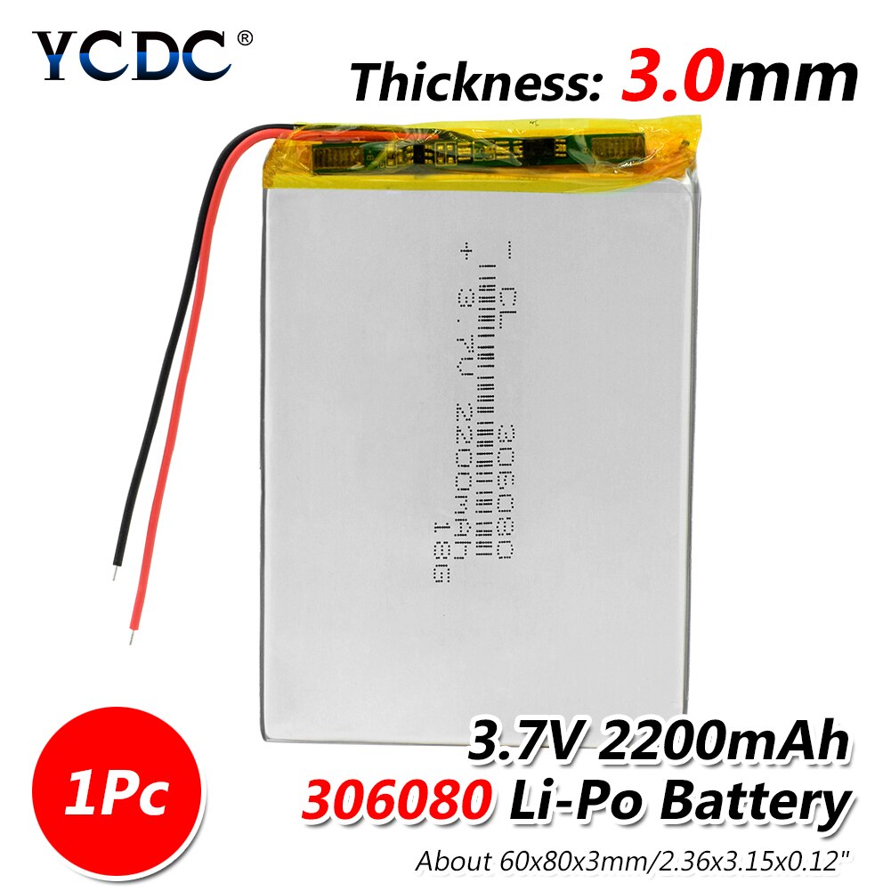 Polymer Lithium-batterie 306080 2200 mah PDA Cleve... – Grandado