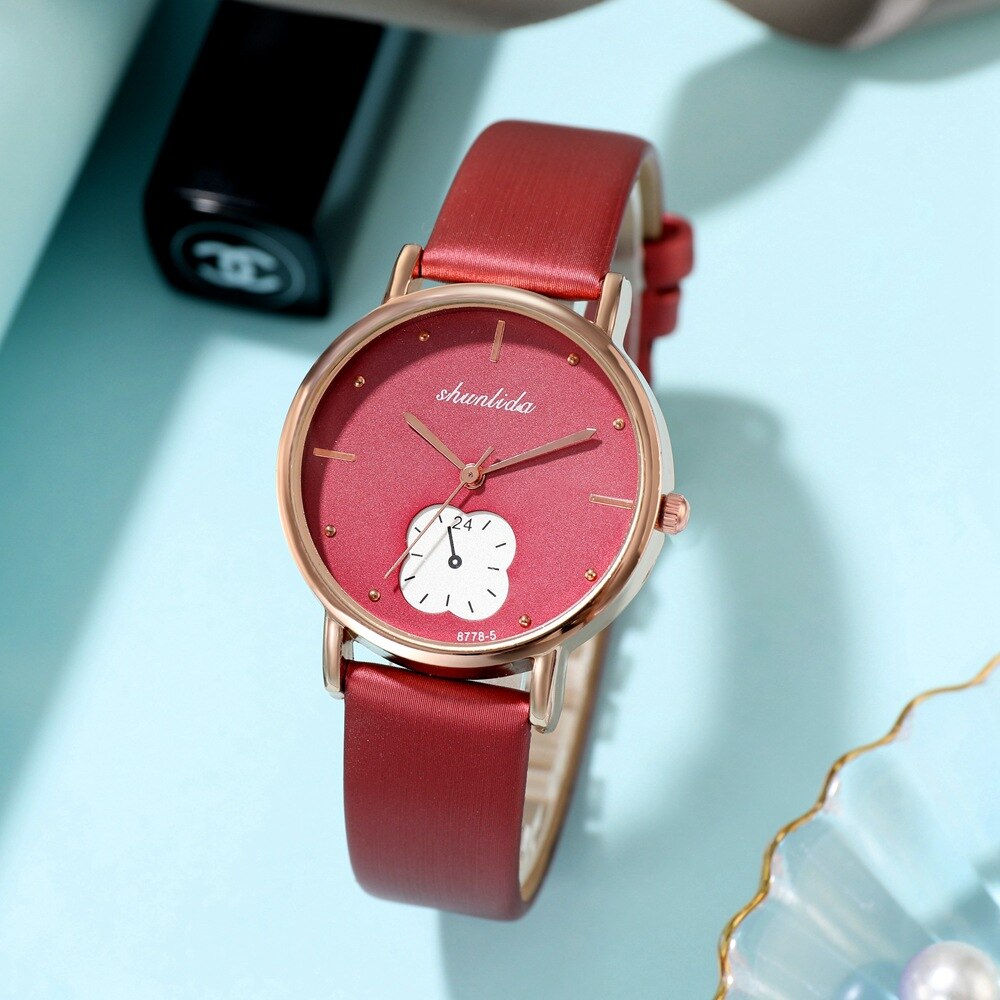 Klavertje Vier Luxe Dames Mode Quartz Horloge Strass Armband Horloge Armband Dames Jurk Horloge #: 03