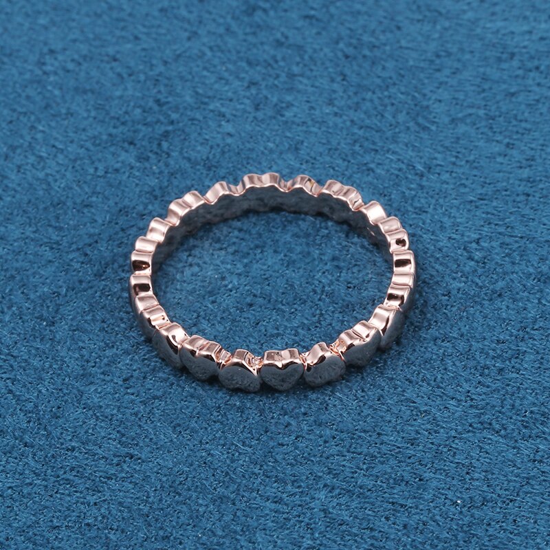 BAOPON-Anillo de clásico para mujer, de personalidad, plateado, en forma de corazón, joyería sencilla