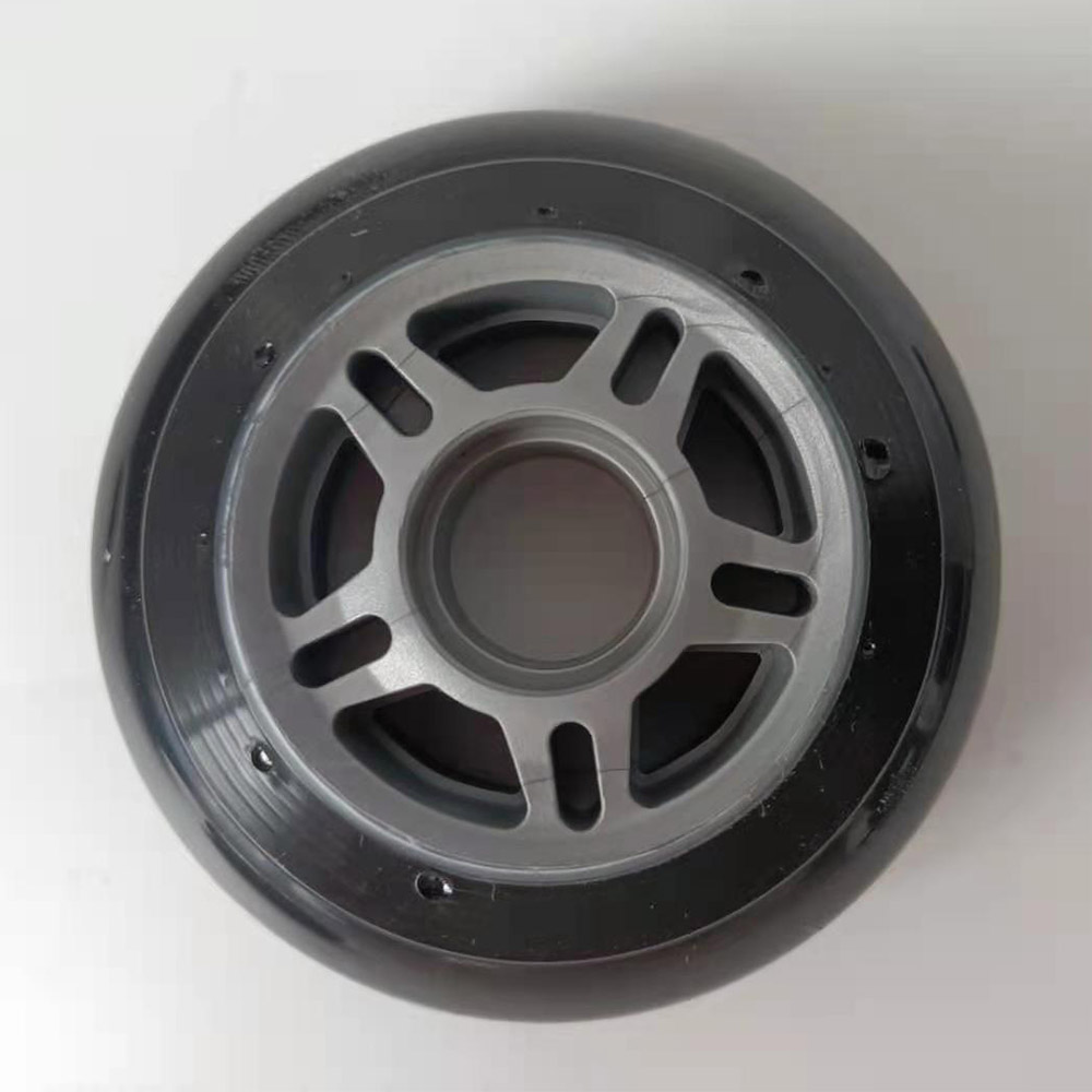 8PCS 100% Original JAPY Inline Skate Wheels 85A Hardness 80mm Slalom Sliding Roller Skating Tires For SEBA Powerslide Patines: small defect wheel