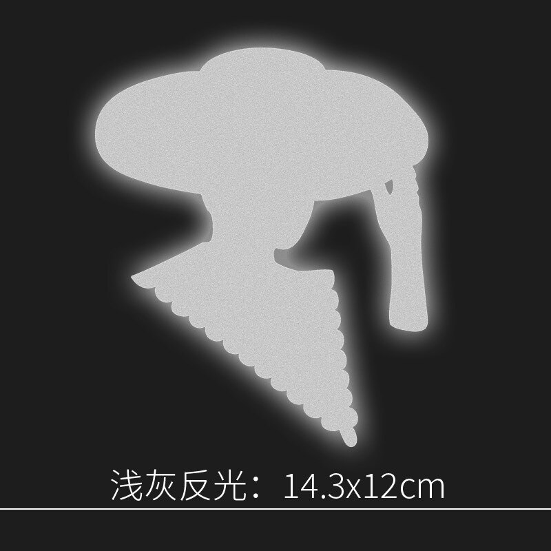 Multi Shape Reflective Sticker Heat-transfer Reflective Tape DIY Iron-On Fabric Patches sewing Accessories decoration On Clothes