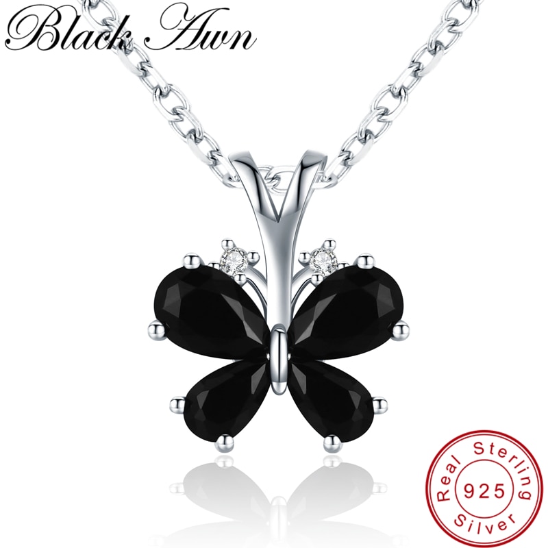 Vlinder romantische 925 sterling zilveren fijne sieraden trendy bloemen verlovingskettingen en hangers voor vrouwen  kk016