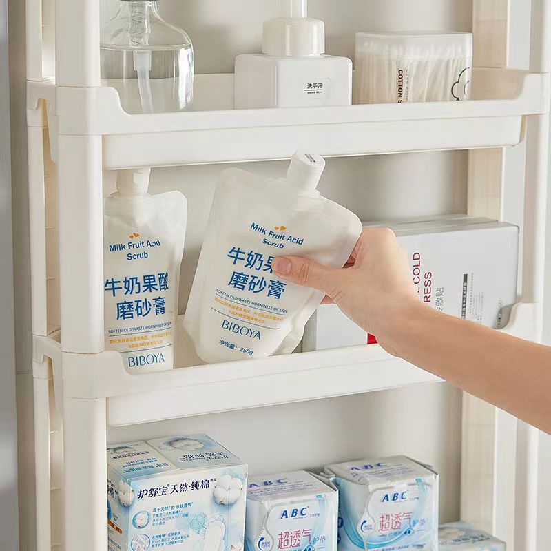Trolley Keuken Badkamer Slaapkamer Meerdere Verdiepingen Snacks Opbergrek Met Wielen Organizer Woonaccessoires Mobiel Opbergrek
