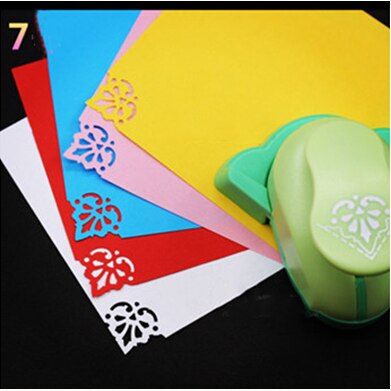 1pc papirkort foto gør-det-selv håndværk blomst form hjørne puncher, business papir kort skære hul punch kontor papirvarer