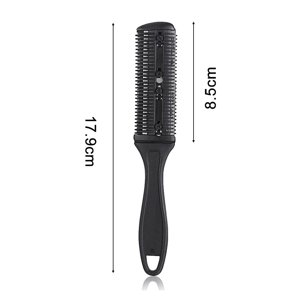 Maquinilla de afeitar de doble cara, maquinilla de afeitar para adelgazamiento de pelo, peine de peluquería de , herramienta de peinado de Color aleatorio, 1 ud.