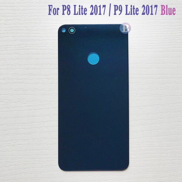 Achterklep voor huawei  p9 lite  / p8 lite pra -la1 pra -lx1 pra -lx3 behuizing batterijklepje achterklep chassisframe: Blauw