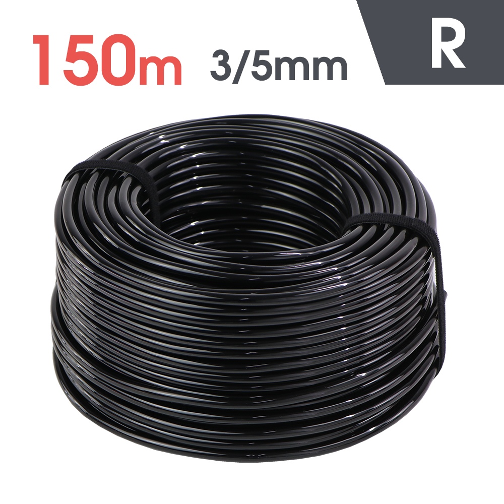 MUCIAKIE 10–100 m Gewächshaus-Tropfbewässerungsset 4-Wege-3/5-mm-Tropfpfeil 2-Wege-Absender-Bewässerungssystem für Topfgartenrasen 1 l/h: dunkel Grau