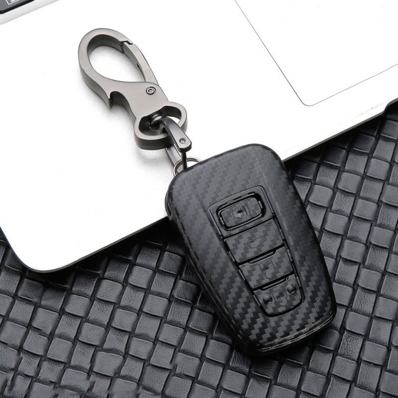 2 3 boutons ABS gommage voiture télécommande clé Fob coque housse pour Toyota Auris Corolla Avensis Verso Yaris Scion TC IM voiture style: N-black