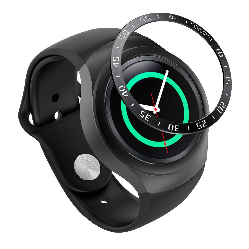 Samsung galaxy watch 42mm/s2 sm-r720 kehys rengas tarvikkeet kansi naarmuuntumista estävä ruostumattomasta teräksestä suojakehä