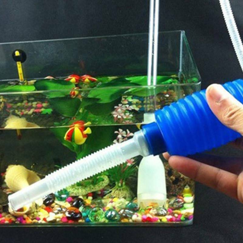 Aquarium Fish Tank Vacuum Water Change Siphon Gravel Suction Pipe Filter Fish Tank Vacuum Water Change Pump Tools Filters