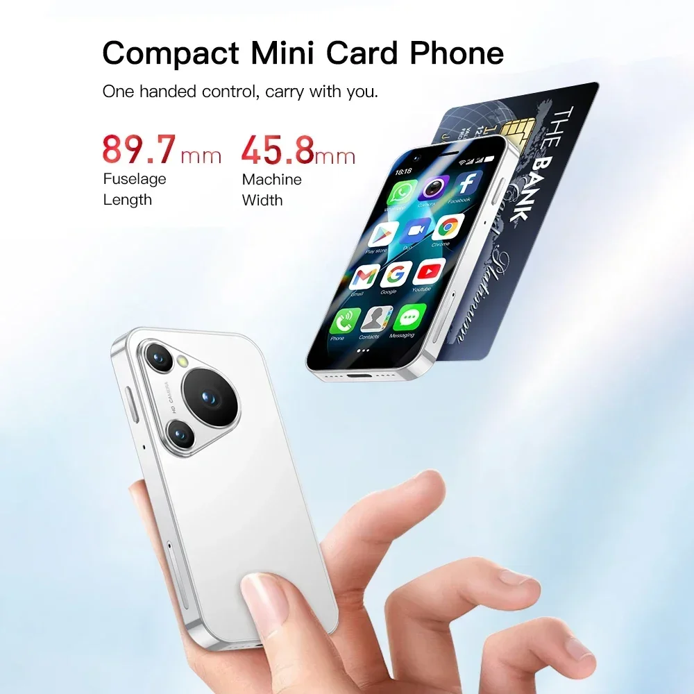 Estreia mundial SOYES P70 Pro Max Mini Smartphone Android8.1 3.0 Polegadas 16GB 2000mAh Face ID Dual SIM Standby Play Store 3G