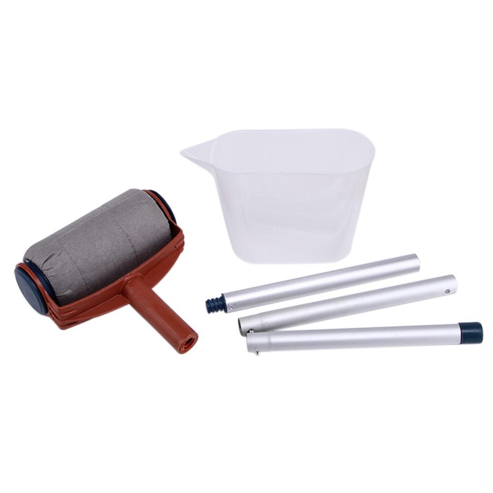 Multifunction DIY Paint Roller Brush Handle Tool Home Office Room Wall Roll Paint Brush Kits Triangle Wall Decor Paint Roller