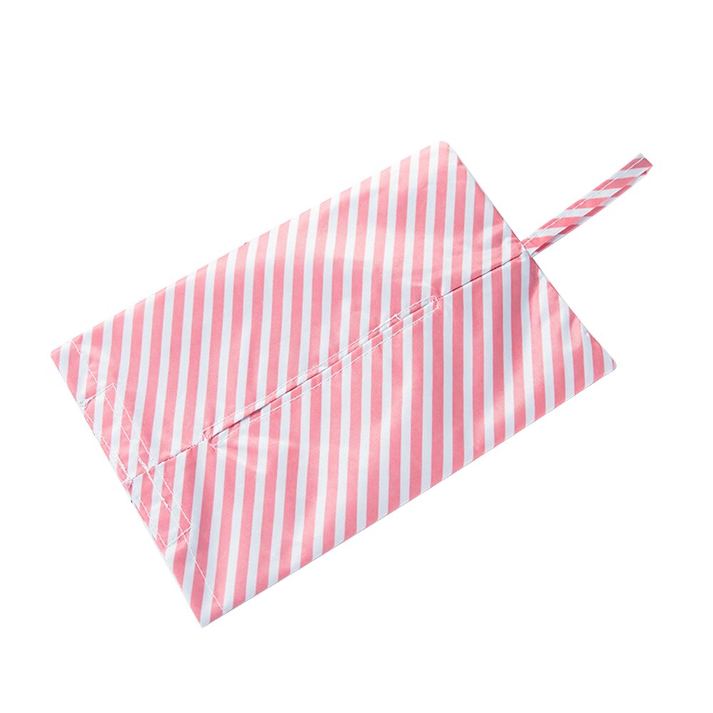 Caja para pañuelos de tela con dibujos animados creativos, bolsa de almacenamiento de papel para servilletas colgantes para baño, sala de estar y coche, contenedor de papel para decoración del hogar: Pink
