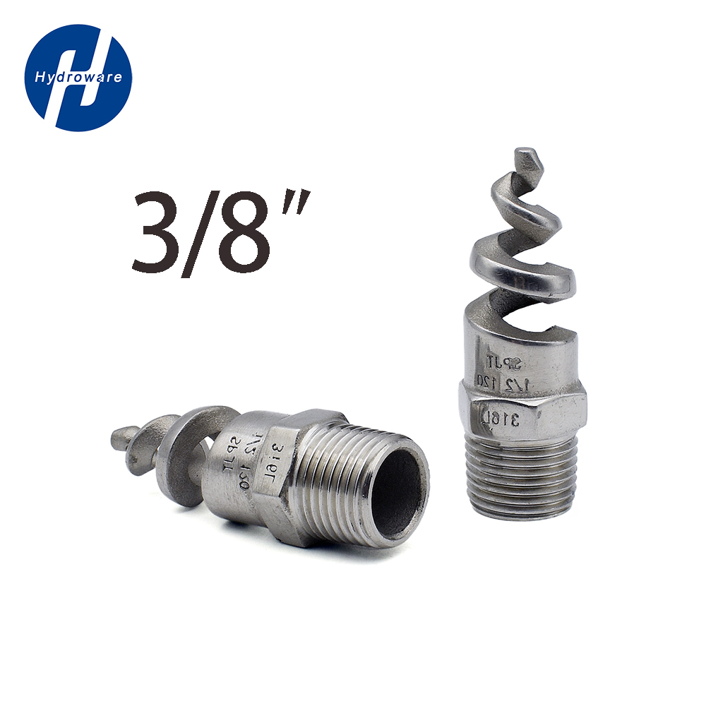 Bsp1/4 "3/4" 1 "2" Ss304/316 Roestvrijstalen Bd Draad Kegel Spiraal Jet Mondstuk Water Nevel Sprinkler Tuin Gazon Irrigatie Tool: Goud / 1/2''