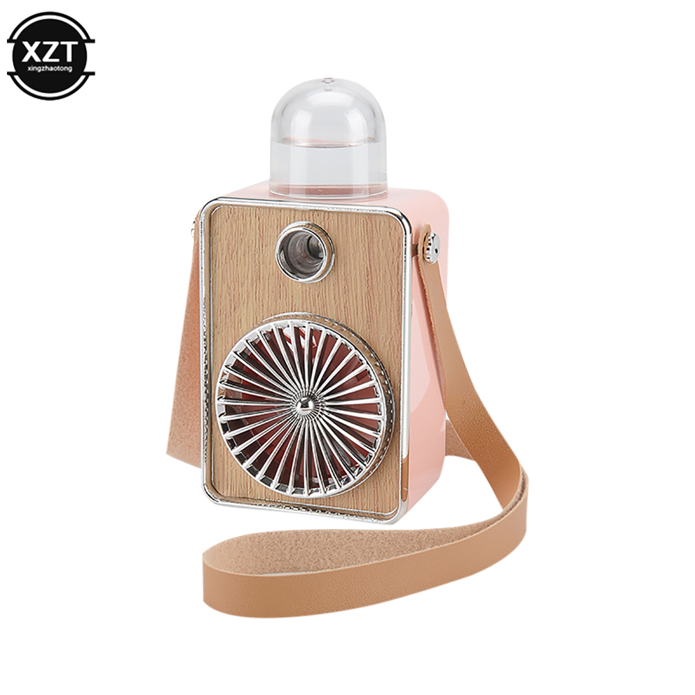 Ventilador elétrico portátil Bladeness, ventilador do pescoço, câmera de refrigeração, mini ventilador, recarregável, USB, verão portátil, 3 em 1