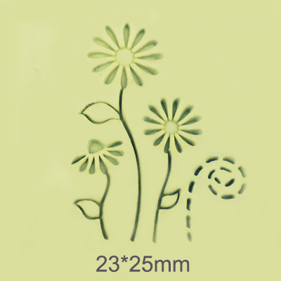 Mini tampon à savon en résine fait à la main, lettre, Diy, naturel, motifs de fleurs, plantes, tampon acrylique pour la fabrication de savon