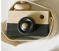 Cámara de madera para niños y bebés, juguete educativo para decoración de fotografía, de cumpleaños, producto , ,: black