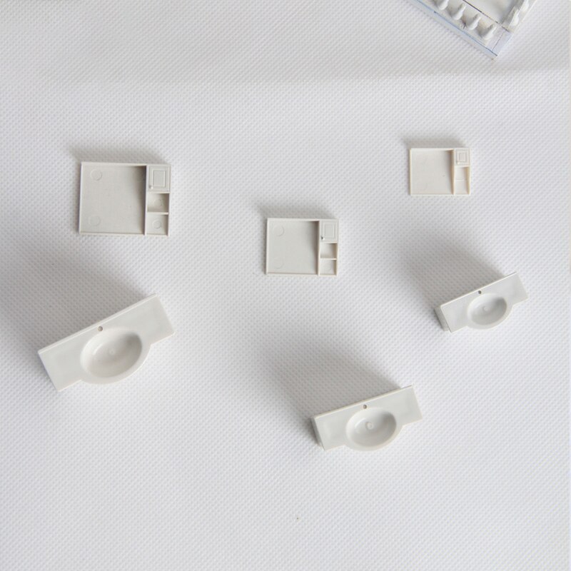Matériel pour maquette de table de sable, aménagement paysager, maquette d'appareil sanitaire, fournitures de salle de bain, lavabo de bureau