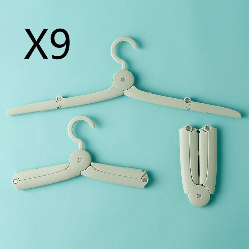 9 stks/set Reizen Opvouwbare Hangers Mini Draagbare Reizen Hangers Slaapzaal multi-purpose Hangers Opvouwbare Rack
