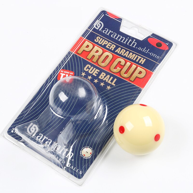 Superior Resin Pro Cup Billiard Pool Cue Ball With Red Dots