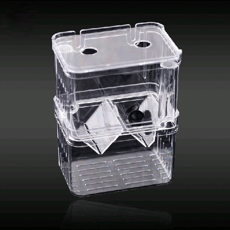 Acrylic Fish Tank Aquarium Box Small Fish Isolation Net Tropical Fish Breeding Box Production Box Hatchery Incubator Holder
