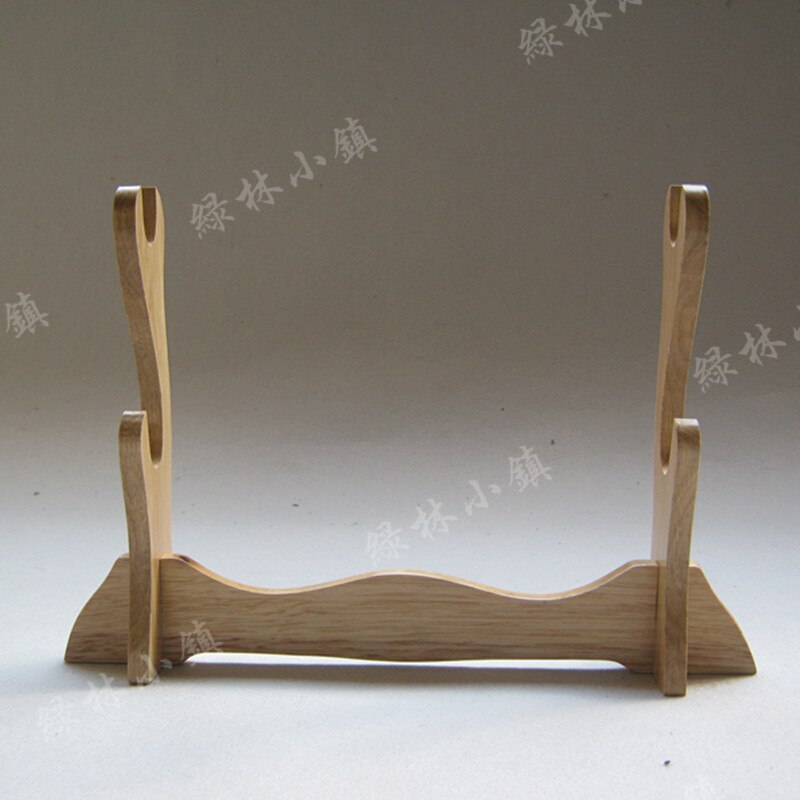 Træ sværd madera ægte samurai katana espada wakizashi tanto holder para dispaly stel af massivt træ 1, 2, 3 lag